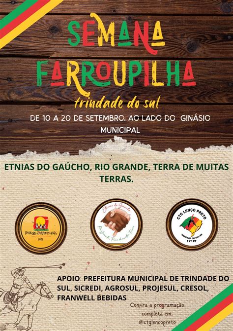 Programa O Da Semana Farroupilha Em Trindade Do Sul Prefeitura