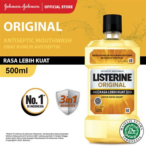 Listerine Original Antiseptic Mouthwash Obat Kumur Antiseptik Ml