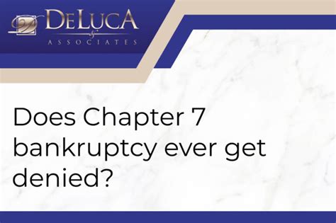 Chapter 7 Bankruptcy Archives Deluca And Associates Bankruptcy Law