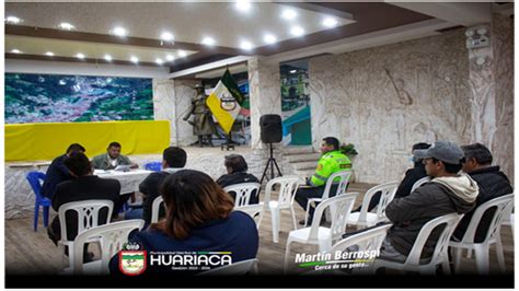 Municipalidad De Huariaca Realiza Reuni N Ordinaria Del Codisec