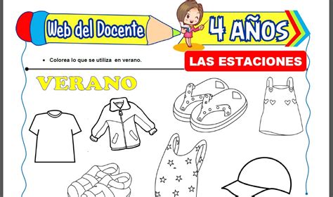 Ficha Para Recortar Las Estaciones Y La Ropa Guía De 49 OFF