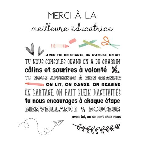 M My Carte Unitaire Merci La Meilleure Ducatrice Word Search