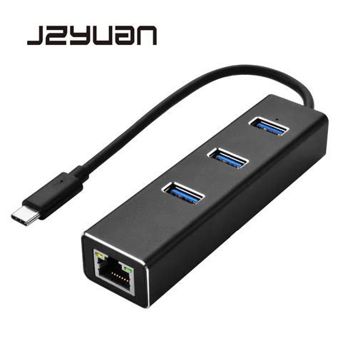 USB C Ethernet Adapter USB C Hub to Ethernet External RJ45 LAN Adapter ...