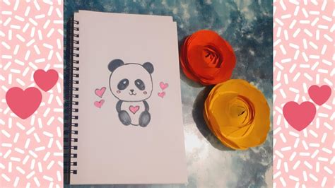 Easy Panda Drawing Easy Drawing Tasnim S Art Craft Youtube