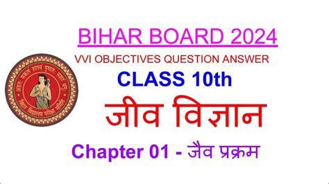 Class Th Vvi Objectives Question Answer Biology Chapter