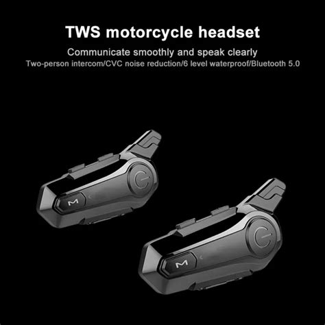 E Bluetooth Intercom Motorcycle Helmet Headset For Rider Wireless