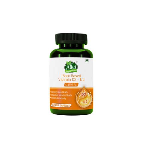 Plant Based Vitamin D3 K2 Veg Capsules Age Group Suitable For All At