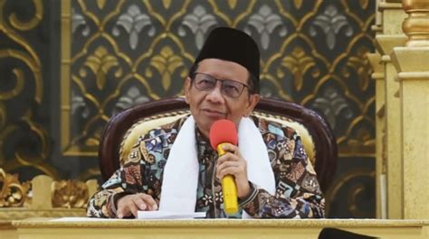 Mahfud Md Sebut Suami Korupsi Karena Tuntutan Istri Ini Kata