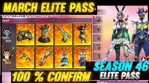 March Elite Pass Free Fire 2022 Free Fire Season 46 Elite Pass Full