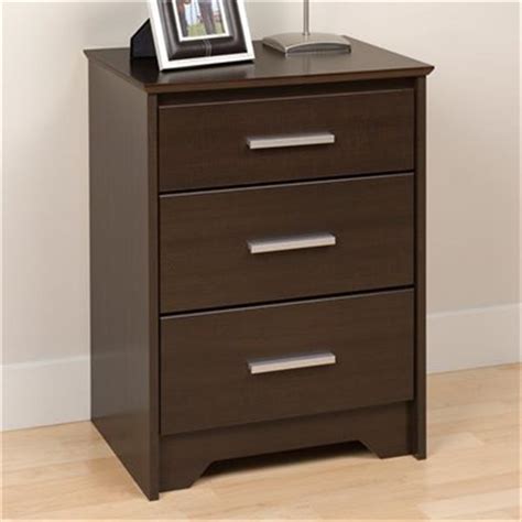 Prepac Furniture Coal Harbor Tall 3 Drawer Nightstandech 20 Ech 2027