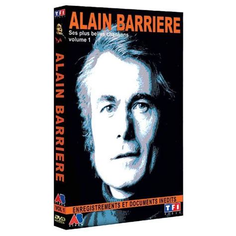 Dvd Alain Barriere Ses Plus Belles Chansons V Cdiscount Dvd