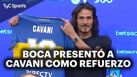 HISTÓRICO LA CONFERENCIA DE CAVANI COMO NUEVO JUGADOR DE BOCA JUNIORS