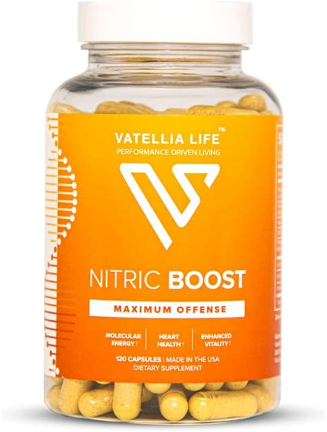 Vatellia Life Nitric Boost Nitric Oxide Supplement For Men High Absorption