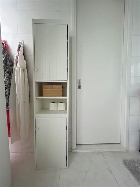 Bathroom Storage Ikea White Lillangen High Cabinet Furniture And Home Living Furniture