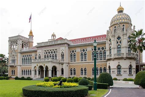 Fond Complexe Gouvernemental Majestueux En Thaïlande Bâtiment Anti