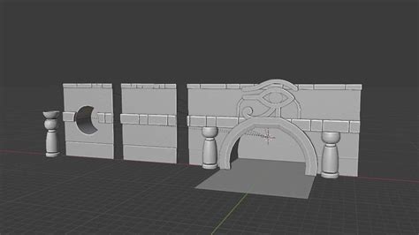 How To Make An Egyptian Gate In Blender Part 2 YouTube