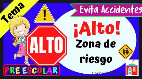 Evita Accidentes Zonas De Riesgo Aprendeencasa Preescolar Youtube