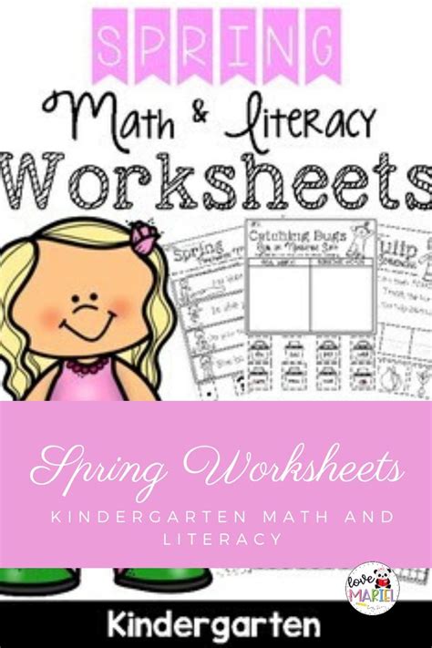 Kindergarten Spring Math And Literacy Worksheets