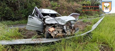 Tr S Idosos Ficam Feridos Ap S Batida Entre Caminh O E Carro Na Br