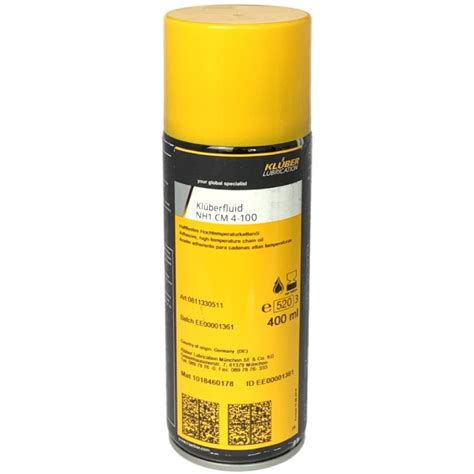 Klüberfluid NH1 CM 4 100 Semi dry lubricating fluid 400ml spray can