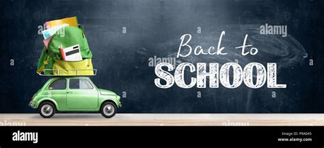 Back To School Car Stock Photo Alamy