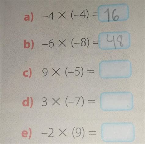 Escribe El Producto De Cada Ejercicio Brainly Lat