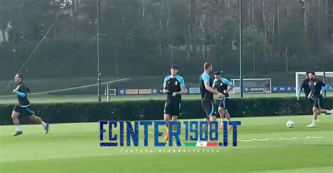 VIDEO FCIN1908 Champions La Rifinitura DellInter Domani La Gara