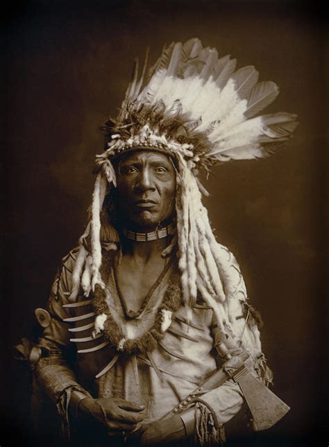 WEASEL TAIL of the Piegan Blackfeet Tribe 1900 Photograph by Daniel ...