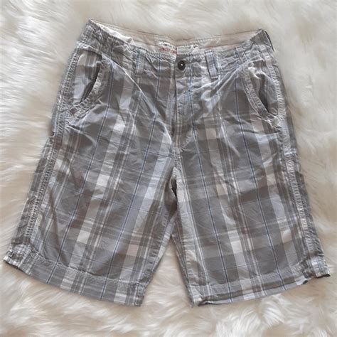 American Eagle Men S Shorts Longer Length Gray Depop