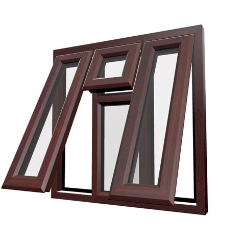 Casement 46 UPVC Window Rosewood Woodgrain Swift Aluminium