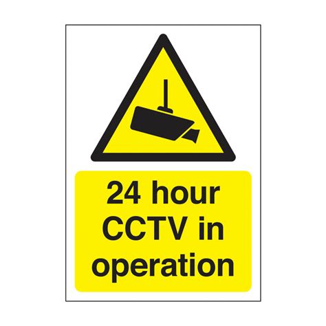 Hour Cctv In Operation Signs Hour Cctv Signage