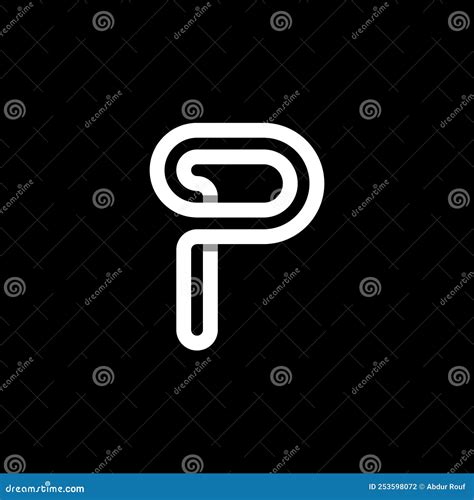 Modern Letter P Monogram Logo Design Stock Vector Illustration Of