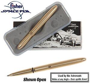 Fisher Space Pen 400G Lacquered Brass Classic Gold Bullet Pen EBay