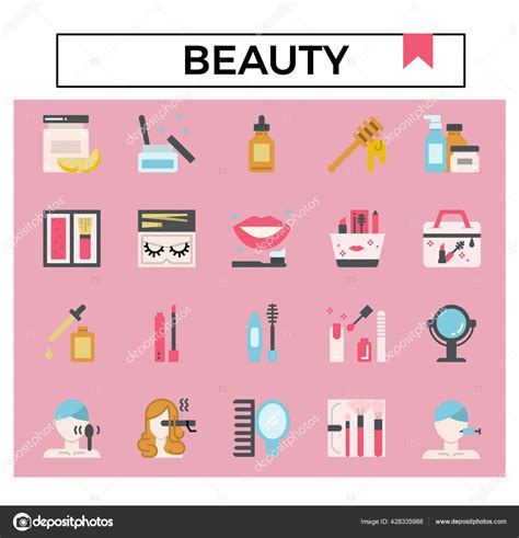 Beauty Cosmetics Icon Set Stock Vector Image By D Promprasit Hotmail