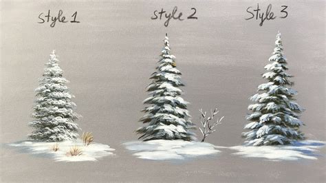 Snowy Pine Trees