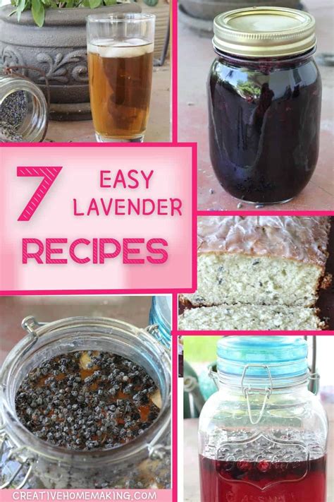 7 Easy Lavender Recipes - Creative Homemaking