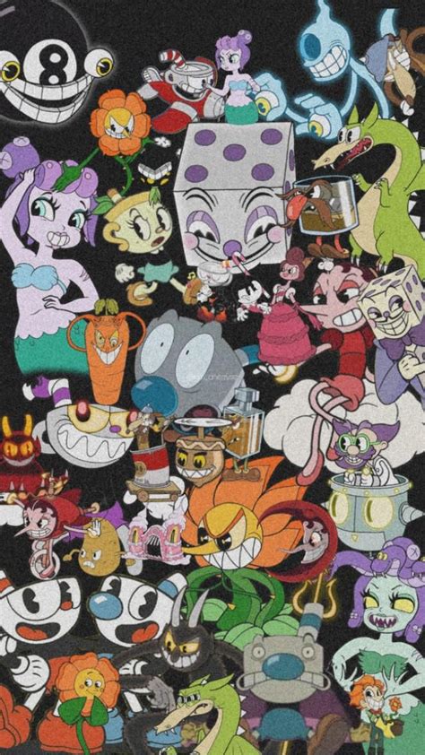 Cuphead Wallpaper Jogo Wallpaper Dark Vintage Cuphead Wallpaper