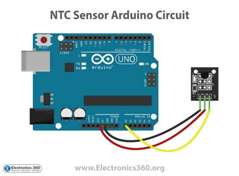 Interfacing Ntc Sensor With Arduino Electronics 360