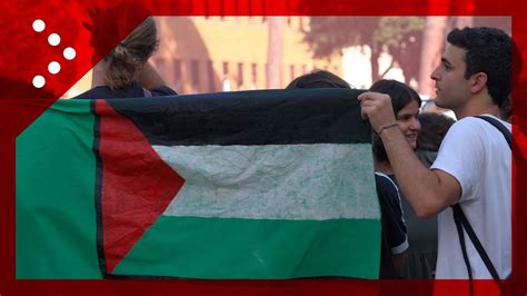 Roma Corteo Pro Palestina Alla Sapienza Studenti Contro Mozione Di