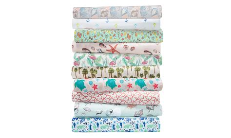 Coastal Print Sheet 3 4 Pc Set Groupon Goods
