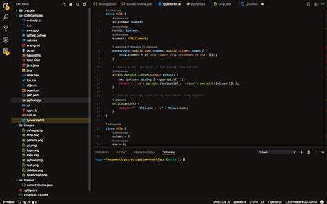 GitHub Swiiip Sunset Theme Vscode Black And Yellow Theme For Vscode