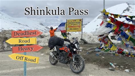 Deadliest Roads Of Shinkula Pass Zanskar Valley Ktm Adv Ladakh