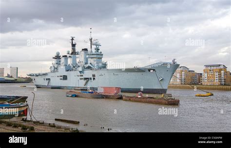 Hms Ark Royal R Aircraft Carrier And Former Flagship Of The Royal