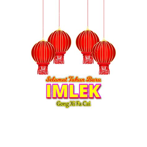 Tipografia Vermelha De Selamat Tahun Baru Imlek Png Imlek Tahun Baru