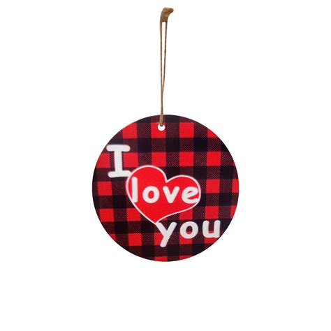 FAMTKT Valentines Day Gifts Wooden Valentine S Day Pendants Gift Box