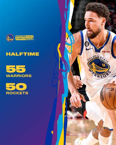 Golden State Warriors On Twitter Dubs Are Up ☝️ At Half Vgzollscua Twitter