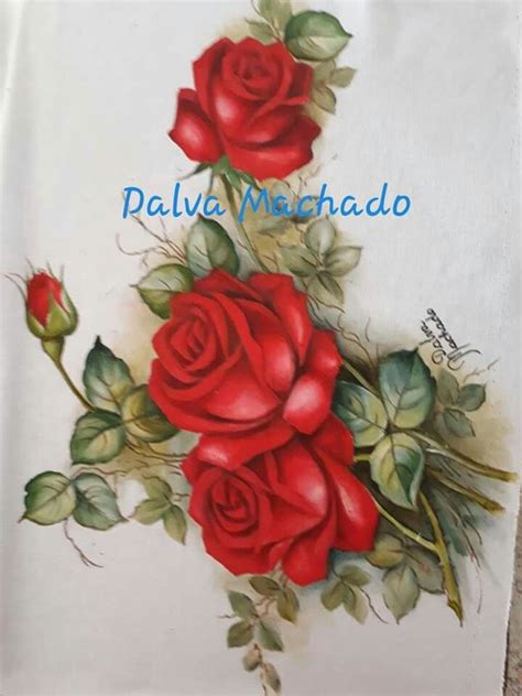 Pin De Rossy Lladre Em Pintura En Tela Flores Pintura Em Tecido