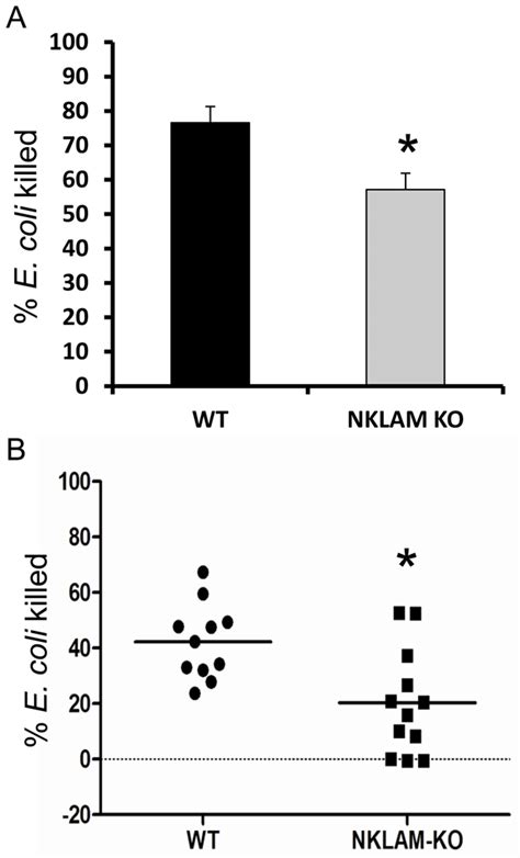 Nklam Deficient Macrophages Have Attenuated Bactericidal Activity