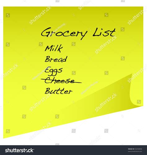 Shopping List Clip Art