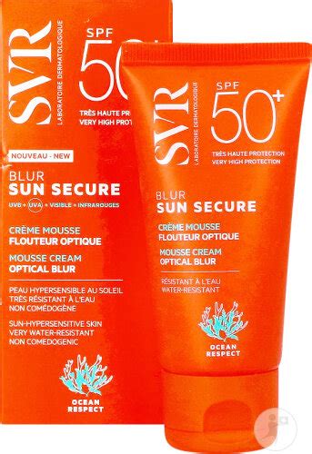 SVR Sun Secure Creme Mousse Flouteur Optique IP50 Tube 50ml Newpharma